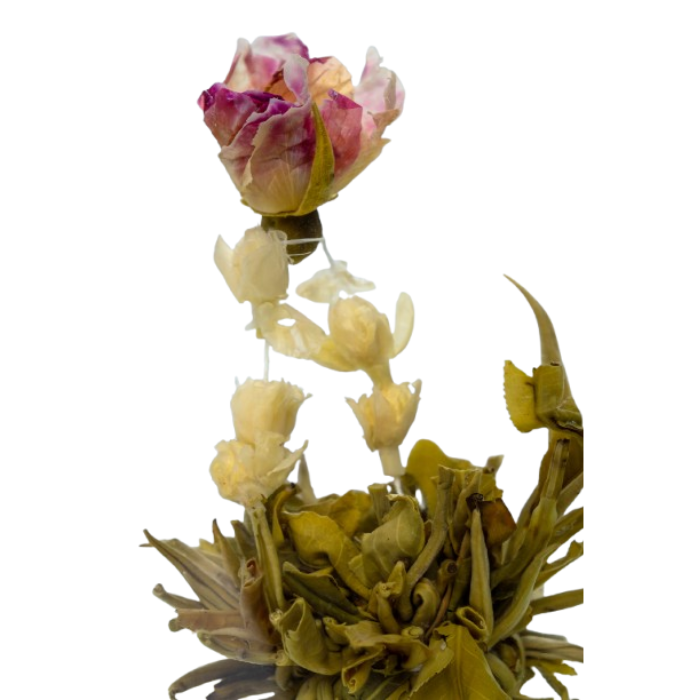 Coffret Cadeau de Boules de Thé Vertes Fleurissantes