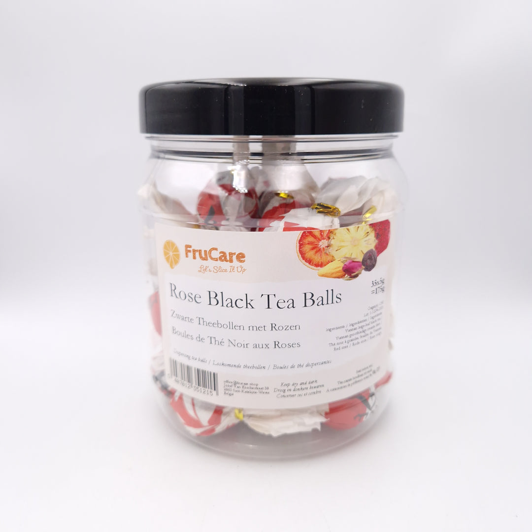 Loskomende Zwarte Theebol met Rozen