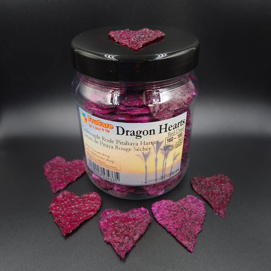 Drakenhartjes - Gedroogde Rode Pitahaya Hartjes