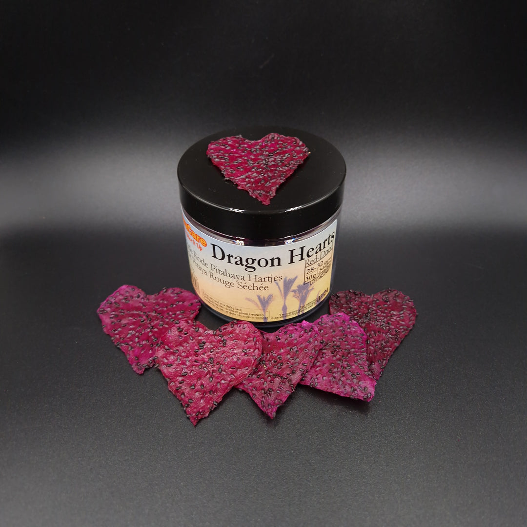 Drakenhartjes - Gedroogde Rode Pitahaya Hartjes
