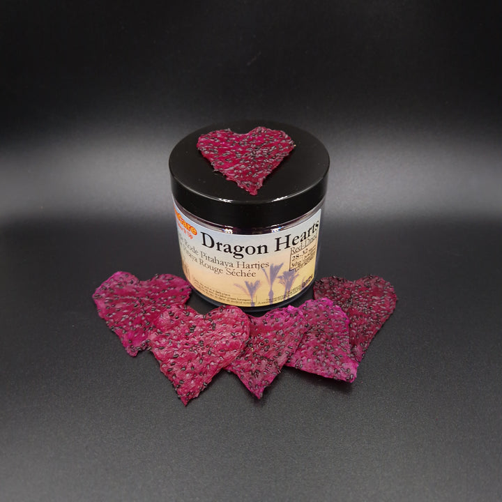 Drakenhartjes - Gedroogde Rode Pitahaya Hartjes