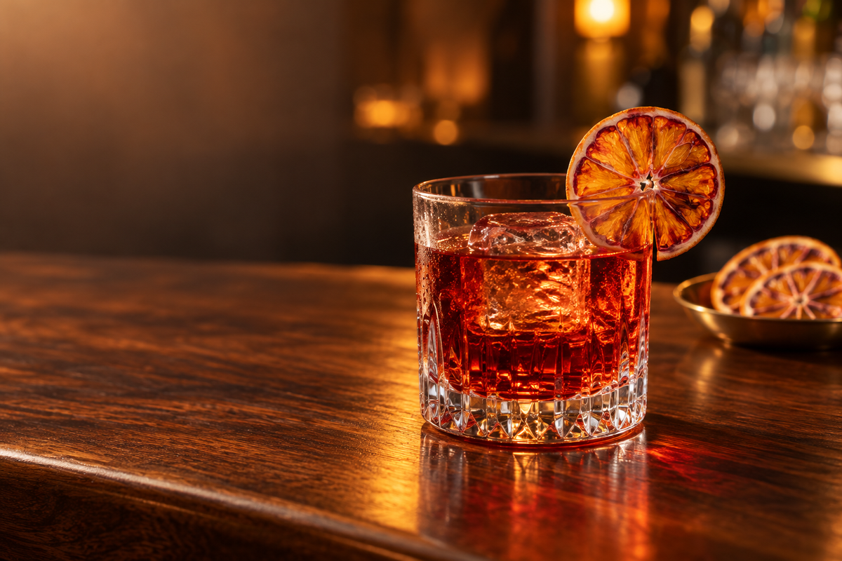 Negroni à l’orange sanguine