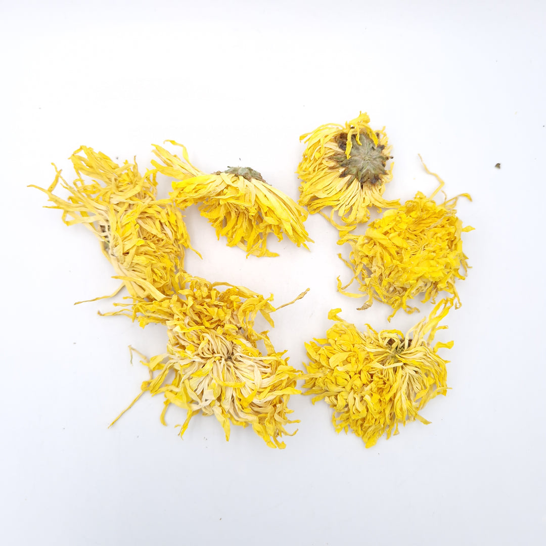 Chrysanthèmes Jaunes Séchés