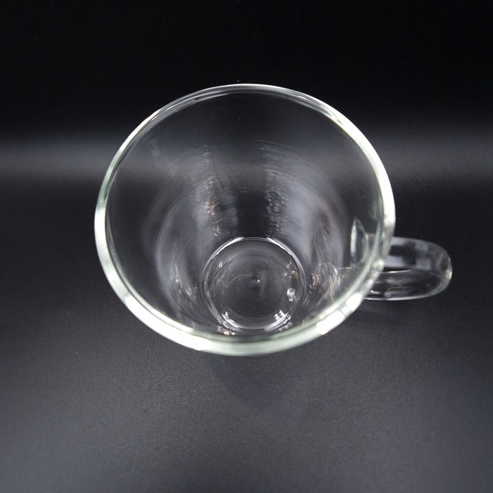 Double walled tea glasses with handle