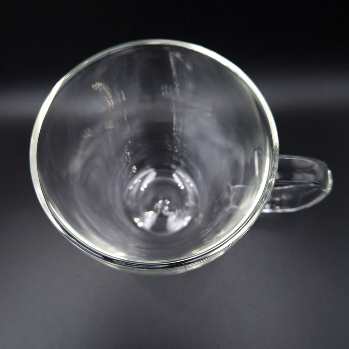 Double walled tea glasses with handle