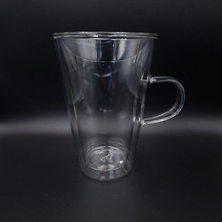 Double walled tea glasses with handle