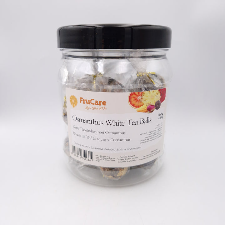 Loskomende Witte Theebol met Osmanthus