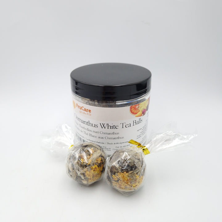 Loskomende Witte Theebol met Osmanthus