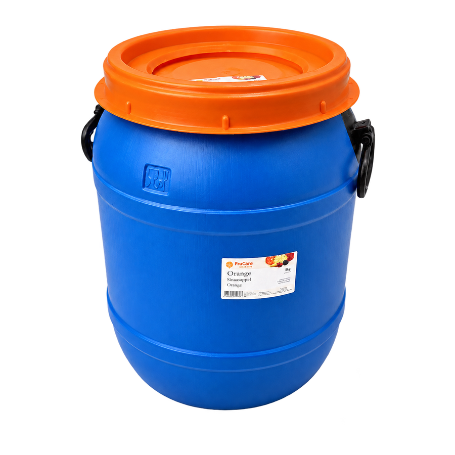Fût FruCare fermé avec couvercle orange
