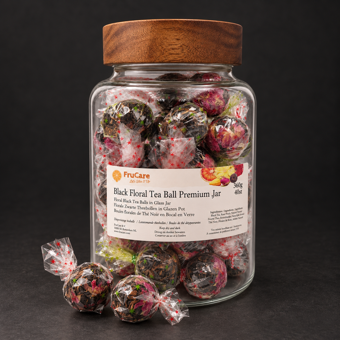 Loskomende Zwarte Theebollen - Premium GLASS MIX | 40st x9g = 360g