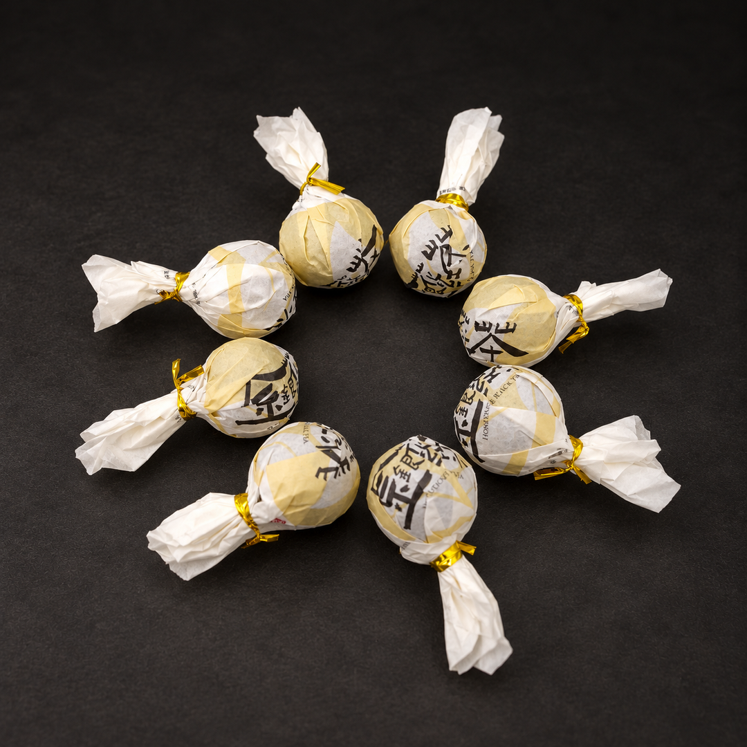 Loskomende Zwarte Theebollen - Premium GLASS MIX | Los product