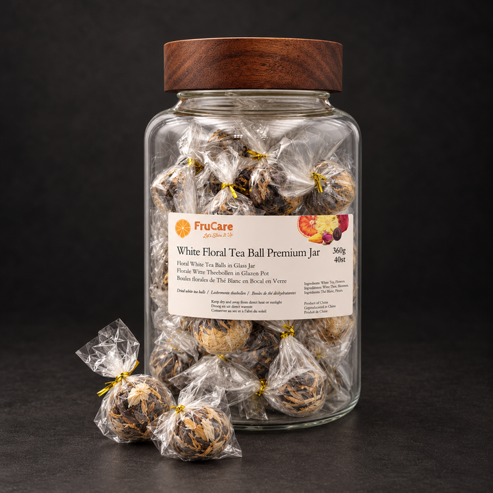 Loskomende Witte Theebollen - Premium GLASS MIX | 40st x 9g = 360g