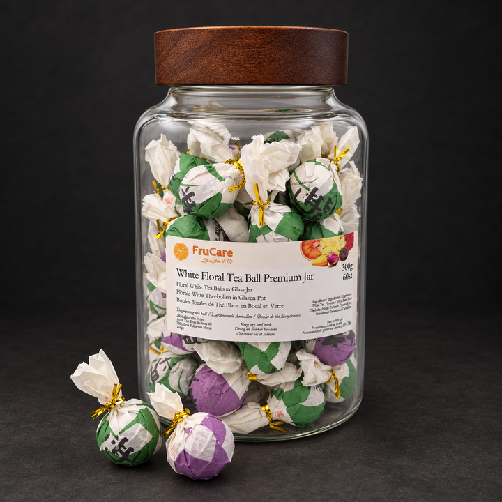 Loskomende Witte Theebollen - Premium GLASS MIX | 60st x 5g = 300g