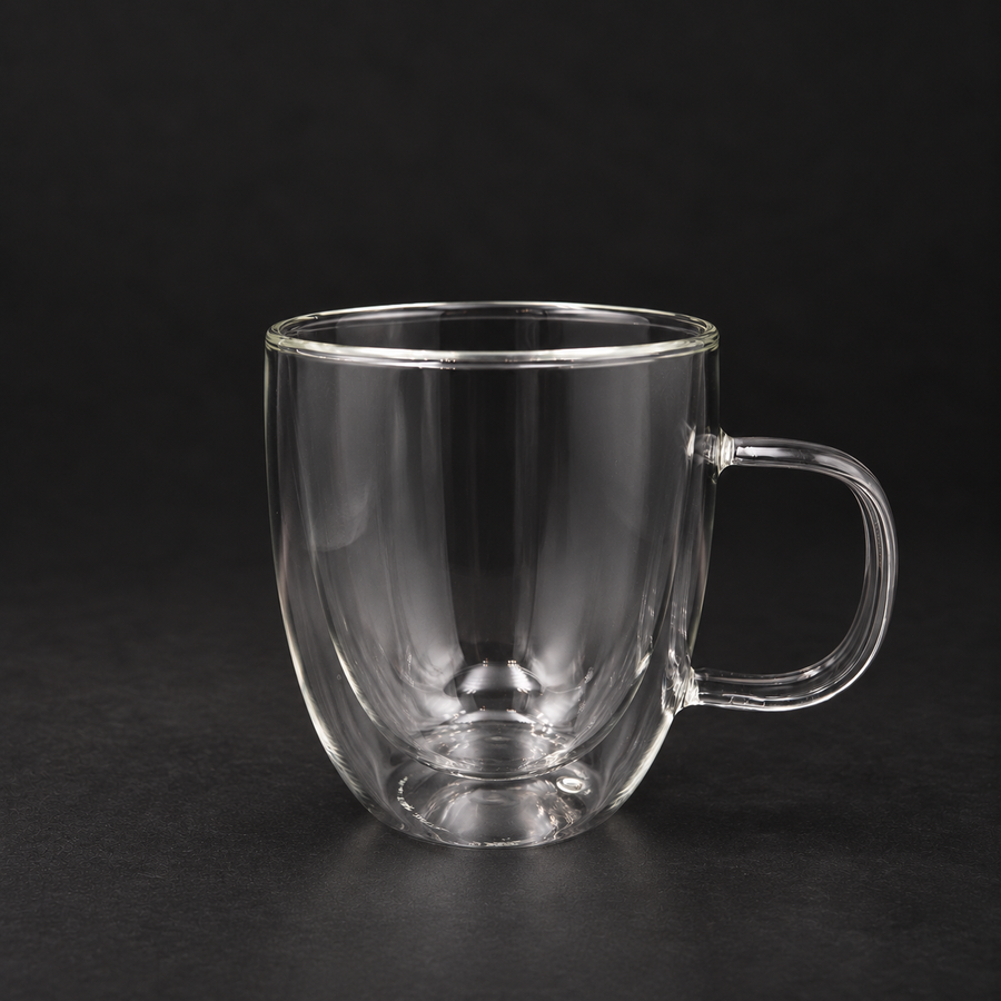 Dubbelwandige theeglazen met handvat | 250ml