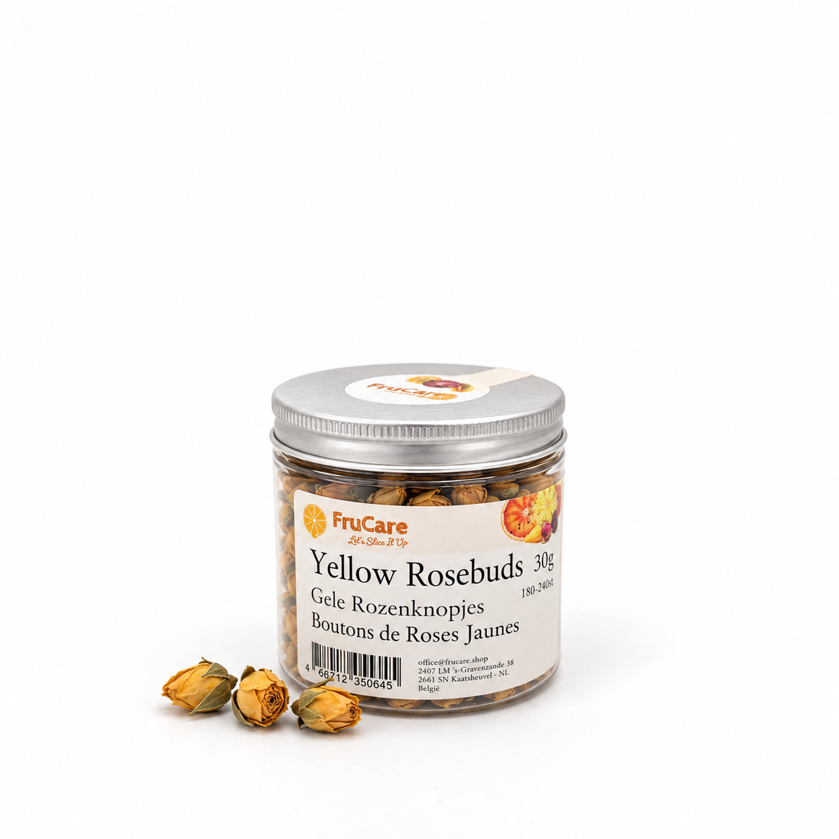 Gele Rozenknopjes | 30g · pot