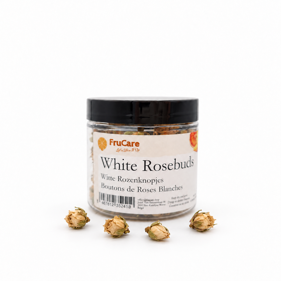 Witte Rozenknopjes | 25g · pot