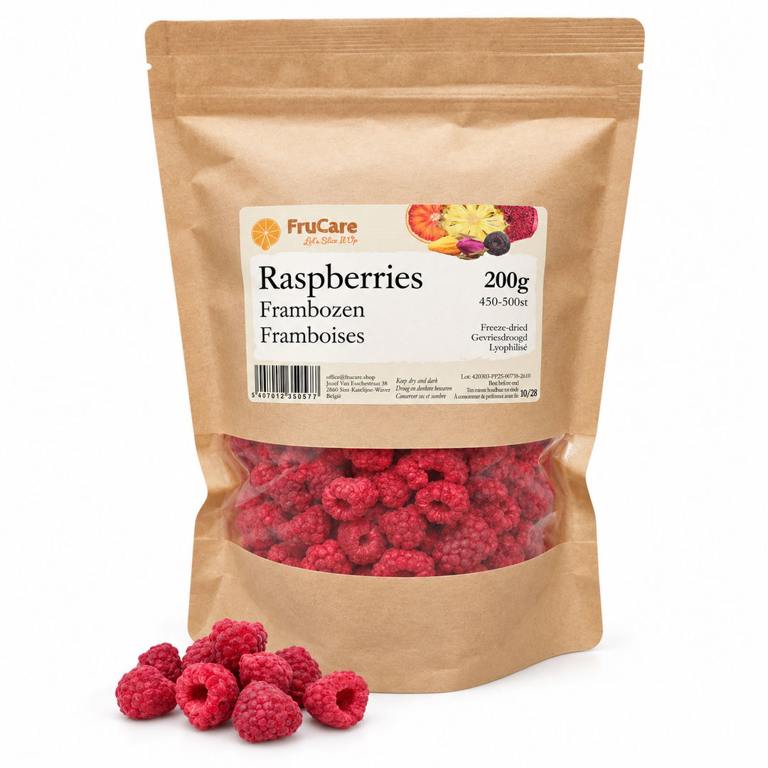 Gevriesdroogde Frambozen Heel | 200g · pot