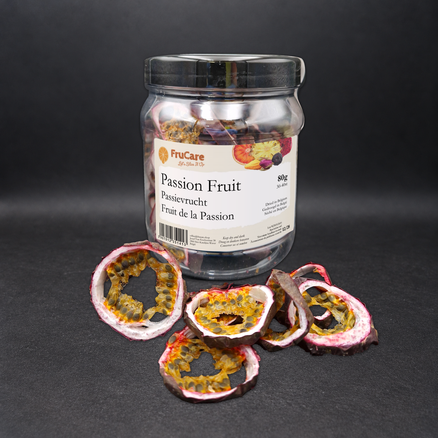 Passievrucht schijfjes | 80g · pot