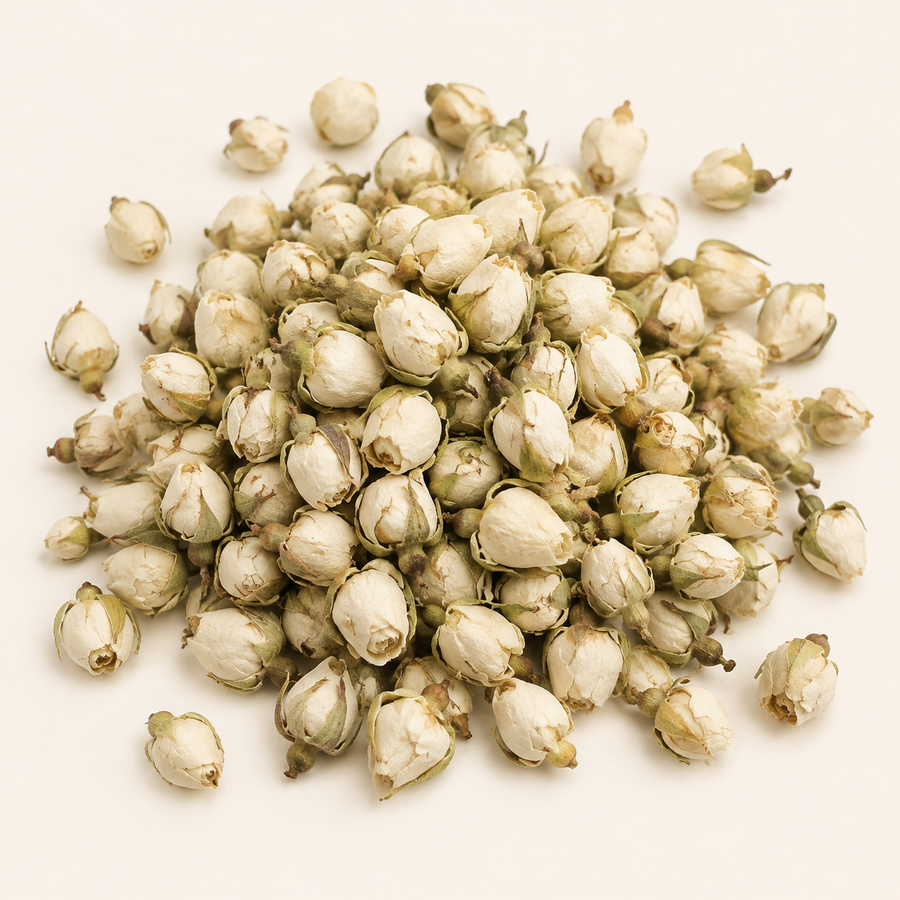 Gedroogde witte rozenknopjes